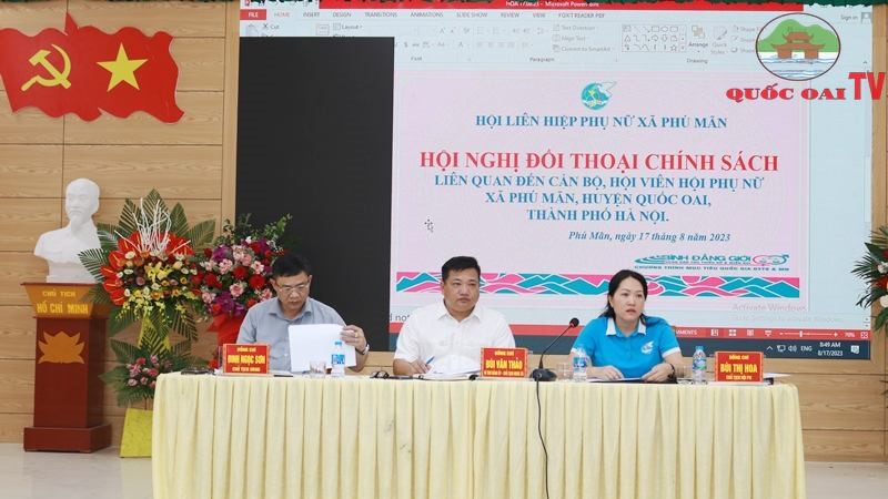 Đối thoại giữa cấp ủy chính quyền và phụ nữ về các chính sách phát triển