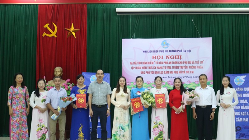 Ra mắt mô hình “Tổ dân phố an toàn cho phụ nữ và trẻ em” tại phường Phương Canh, Nam Từ Liêm