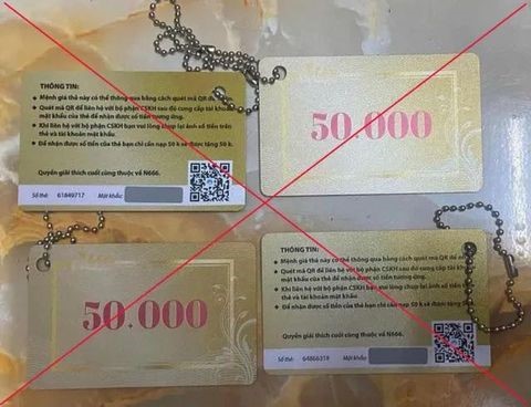 Hà Nội: Cảnh báo mắc bẫy tặng thẻ thưởng