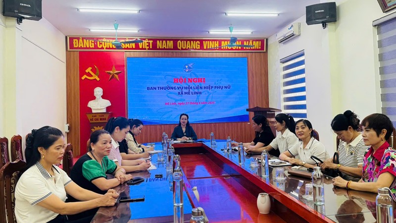 Hội LHPN xã Mê Linh: Vận hành thử nghiệm bộ máy và triển khai nhiệm vụ trọng tâm tháng 7