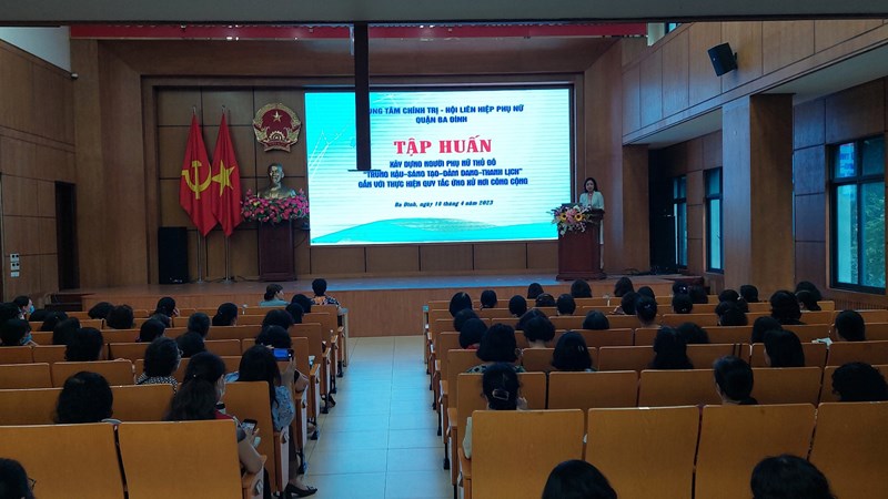 Hội LHPN quận Ba Đình:Tập huấn nghiệp vụ công tác Hội phụ nữ năm 2023