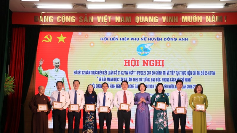 Các cấp Hội LHPN huyện Đông Anh: Thi đua học và làm theo Bác