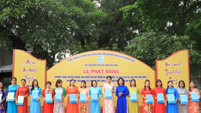 Hội LHPN quận Ba Đình: Phát động phụ nữ tham gia xây dựng di tích lịch sử văn hóa kiểu mẫu 