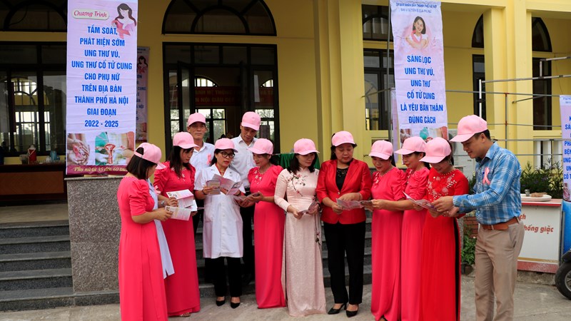 Nâng cao nhận thức cộng đồng về ung thư vú, ung thư cổ tử cung tại xã Viên Nội, Ứng Hòa