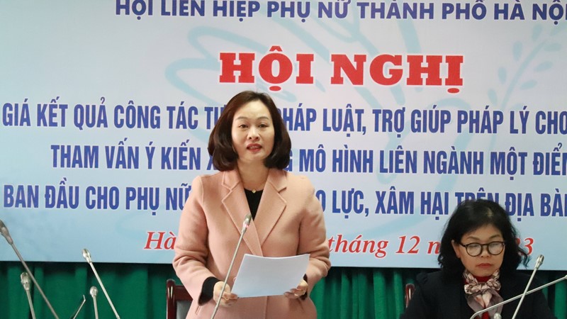 Hội LHPN Hà Nội: Nghiên cứu thí điểm xây dựng mô hình “Một điểm dừng” hỗ trợ phụ nữ, trẻ em bị bạo lực, xâm hại