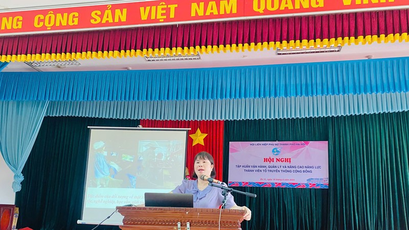Tập huấn vận hành, quản lý, nâng cao năng lực thành viên Tổ truyền thông cộng đồng
