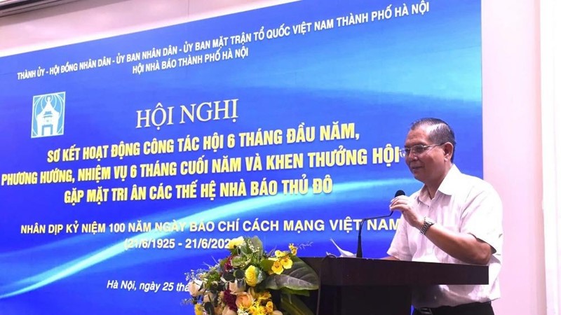 Lời cảm ơn của Hội Nhà báo thành phố Hà Nội