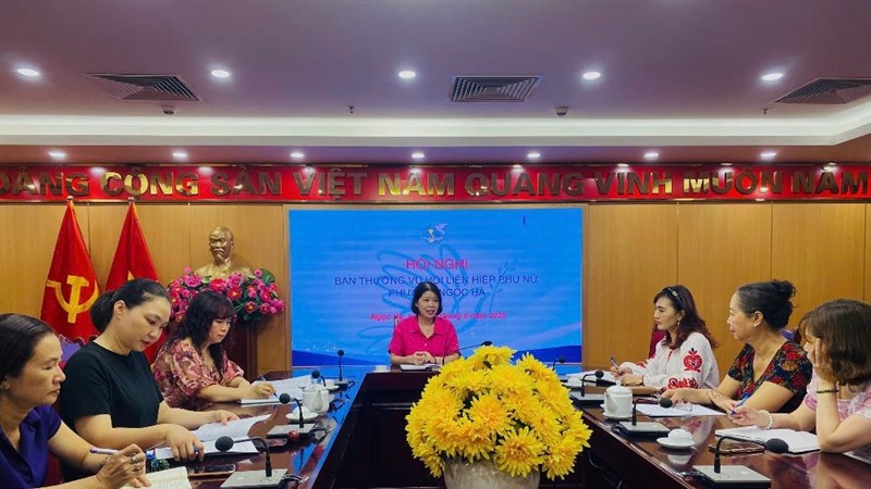 Hội LHPN phường Ngọc Hà tổ chức họp vận hành thử nghiệm bộ máy mới 