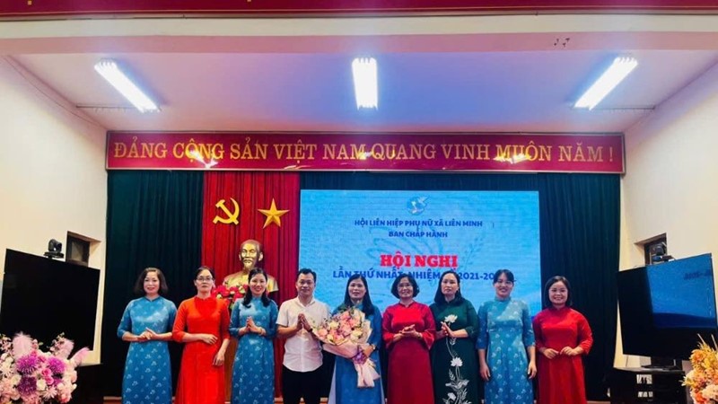 Hội nghị lần thứ Nhất Ban chấp hành Hội LHPN xã Liên Minh thành công tốt đẹp