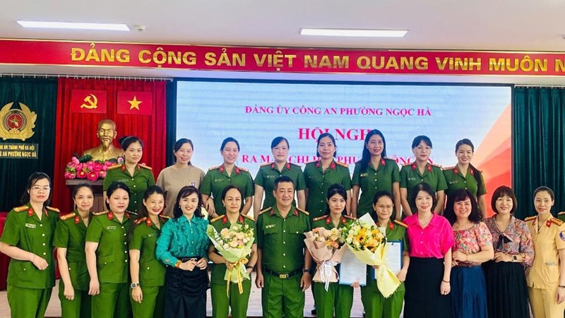 Ra mắt Chi hội Phụ nữ Công an phường Ngọc Hà