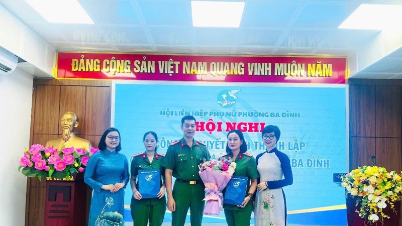 Ra mắt Chi hội phụ nữ Công an phường Ba Đình