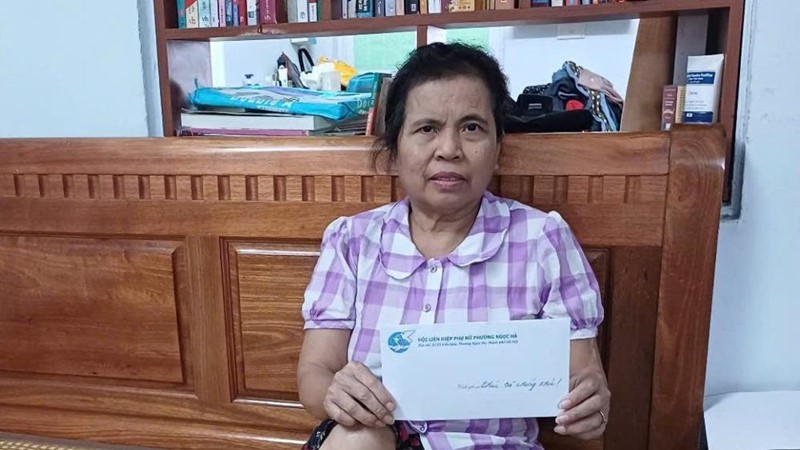 Lời cảm ơn của Chi hội trưởng bị thương khi làm nhiệm vụ phục vụ Đại lễ A80 dành cho tổ chức Hội