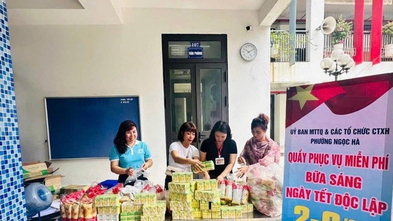 Phường Ngọc Hà: Những hành động đẹp trong ngày Quốc khánh 2/9