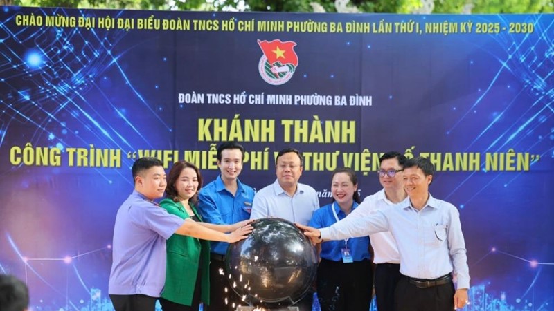 Khánh thành công trình “Wifi miễn phí - Thư viện số thanh niên” tại Đền Quán Thánh