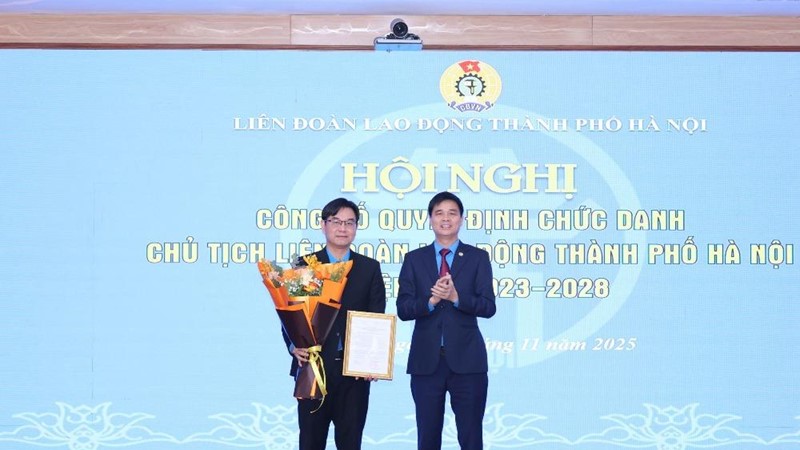 Đồng chí Nguyễn Văn Thắng giữ chức Chủ tịch LĐLĐ thành phố Hà Nội
