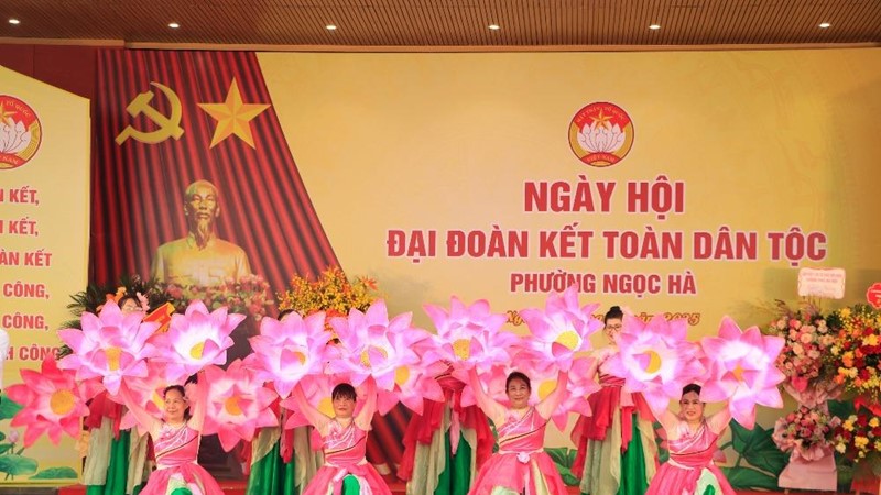 Phường Ngọc Hà: Sôi nổi đón ngày hội “Đại đoàn kết toàn dân tộc”