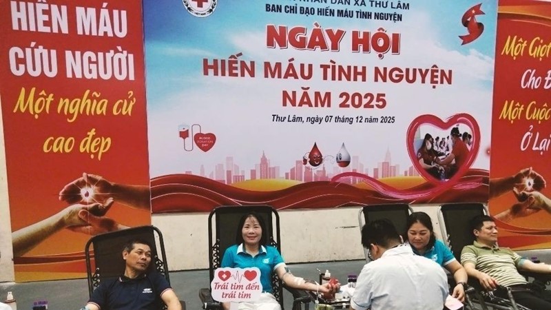 Hội LHPN xã Thư Lâm: Tích cực tham gia “Ngày Chủ nhật Hồng” hiến máu tình nguyện