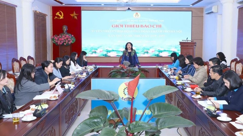 Đại hội Công đoàn thành phố Hà Nội lần thứ XVIII diễn ra trong 2 ngày 29-30/12/2025