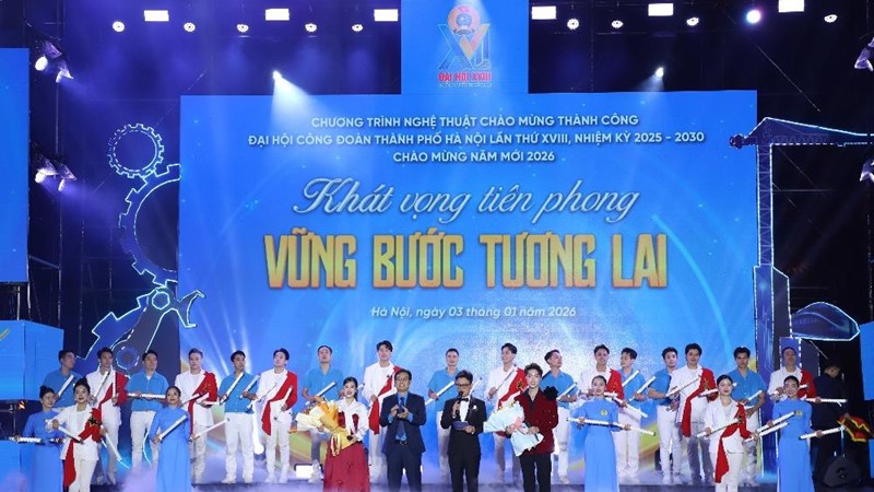 Ấn tượng chương trình nghệ thuật chào mừng thành công Đại hội Công đoàn TP Hà Nội