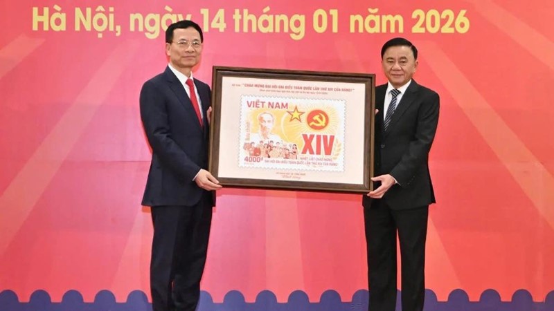 Phát hành đặc biệt bộ tem bưu chính “Chào mừng Đại hội đại biểu toàn quốc lần thứ XIV của Đảng!”