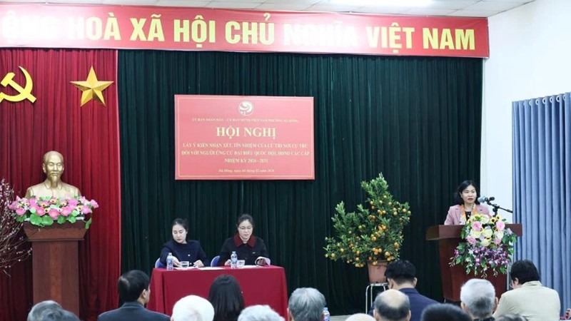 Cử tri nơi cư trú nhất trí giới thiệu bà Nguyễn Thị Tuyến ứng cử Đại biểu Quốc hội khóa XVI