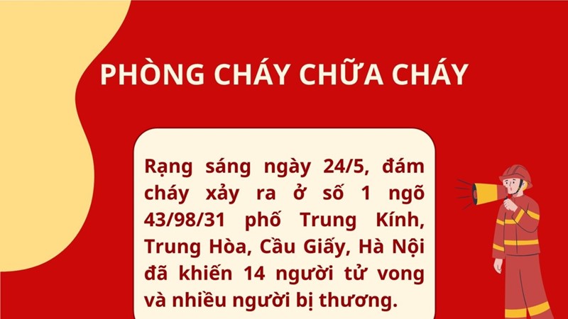 Khuyến cáo người dân kỹ năng phòng cháy chữa cháy 