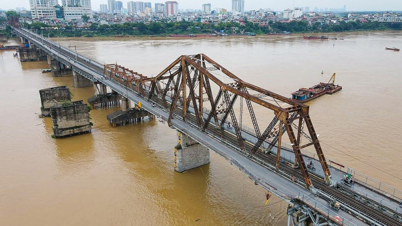 Khôi phục  giao thông trên cầu Long Biên  và cầu Đuống