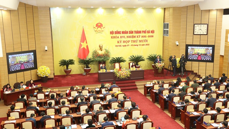 Sáng nay (7/12) khai mạc kỳ họp thứ 10 HĐND Thành phố Hà Nội khóa XVI nhiệm kỳ 2021-2026