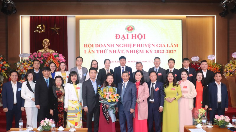 Hội Doanh nghiệp huyện Gia Lâm tổ chức Đại hội lần thứ nhất, nhiệm kỳ 2022-2027