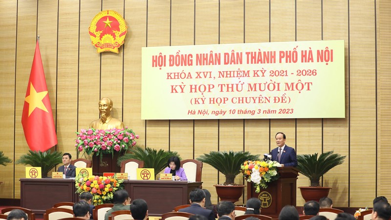 Khai mạc kỳ họp thứ 11 HĐND TP Hà Nội khóa XVI nhiệm kỳ 2021-2026 