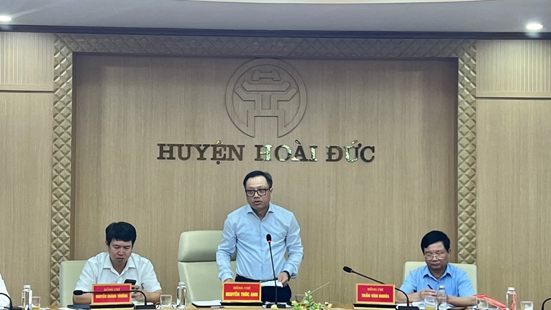 Hoài Đức giải phóng mặt bằng Dự án Đường vành đai 4 đạt 82,1%