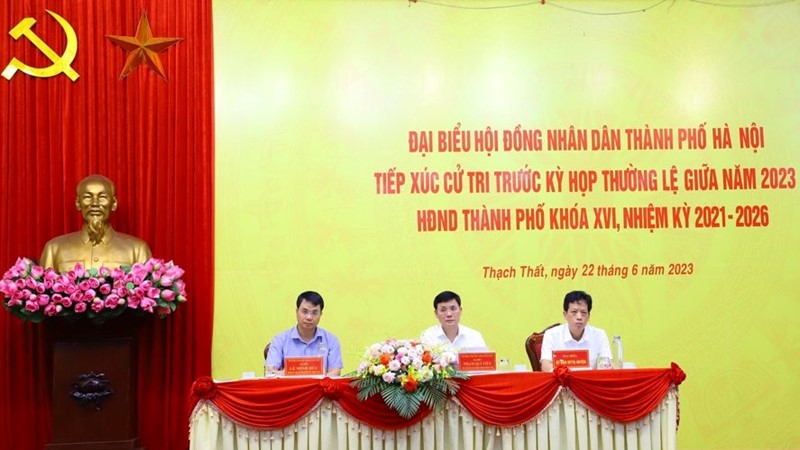 Cử tri huyện Thạch Thất kiến nghị Quốc lộ 21 đã xuống cấp nghiêm trọng