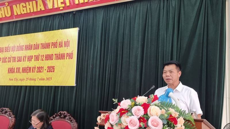 Đề nghị thị xã Sơn Tây tạo điều kiện cấp giấy chứng nhận quyền sử dụng đất cho người dân hiến đất làm đường