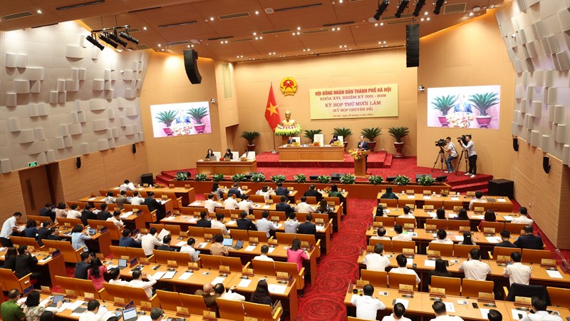 HĐND Thành phố Hà Nội khai mạc Kỳ họp chuyên đề, xem xét 17 nội dung quan trọng