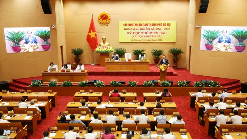 HĐND thành phố Hà Nội khai mạc Kỳ họp thứ 16