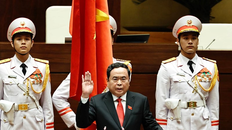 Chủ tịch Quốc hội Trần Thanh Mẫn: Nguyện cống hiến hết sức mình, phụng sự Tổ quốc, phục vụ Nhân dân