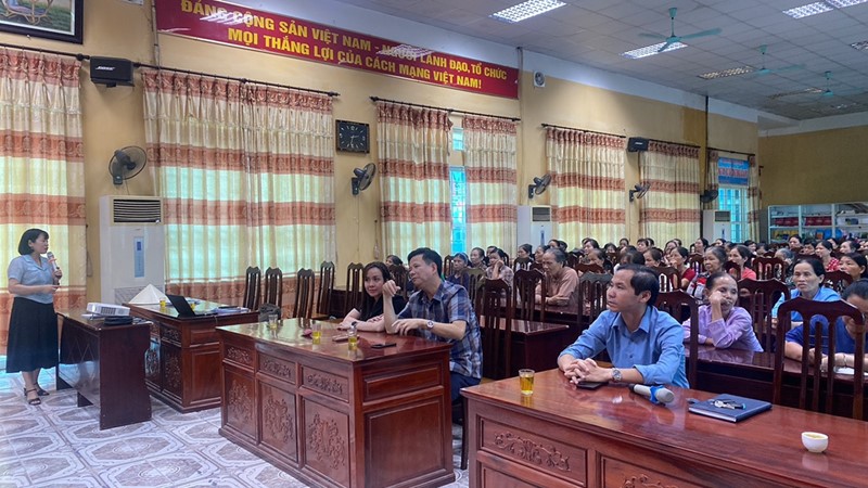 100 phụ nữ huyện Mỹ Đức được tập huấn về kinh tế tập thể, hợp tác xã 