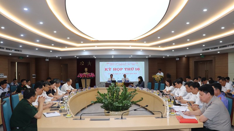 HĐND huyện Gia Lâm xem xét thông qua 31 nội dung quan trọng