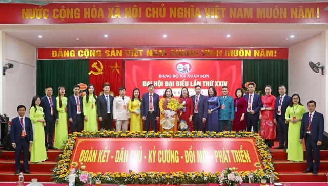 Nữ Bí thư Đảng uỷ xã Xuân Sơn Cao Thị Hào tái trúng cử nhiệm kỳ 2025-2030