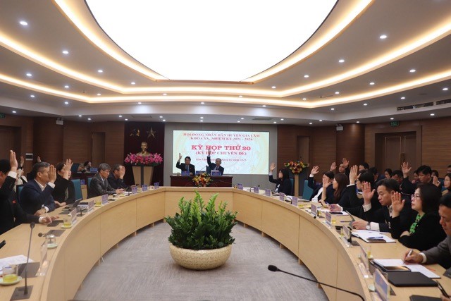 HĐND huyện Gia Lâm: Thông qua đề án sắp xếp tổ chức bộ máy phòng chuyên môn UBND huyện