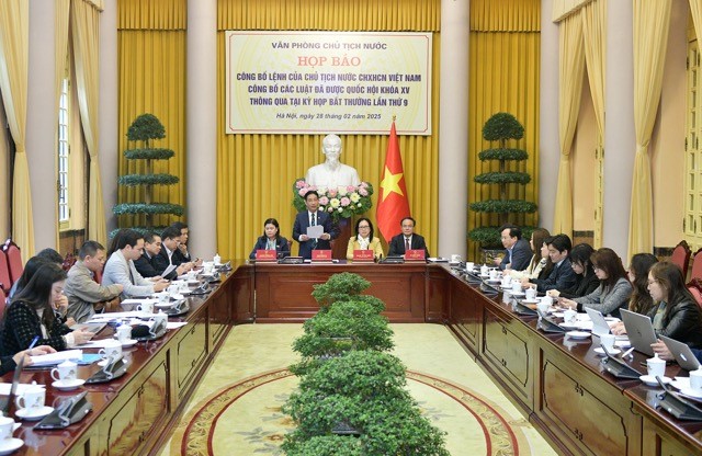 Công bố Lệnh của Chủ tịch nước về 3 Luật mới được Quốc hội thông qua