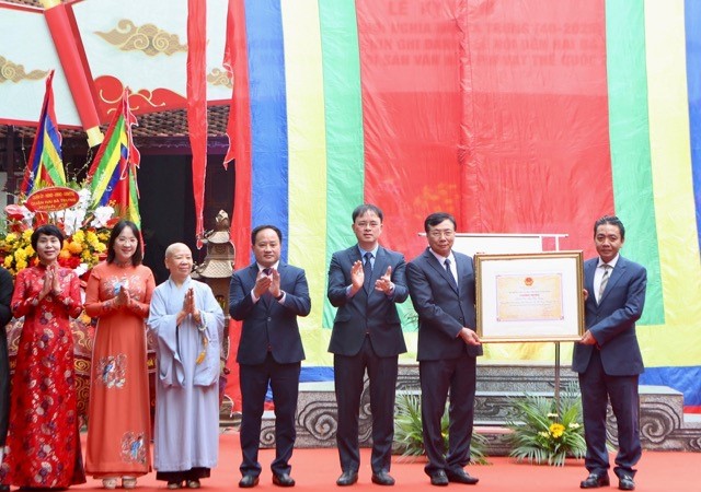 Công bố Lễ hội đền Hai Bà Trưng là di sản văn hóa phi vật thể quốc gia