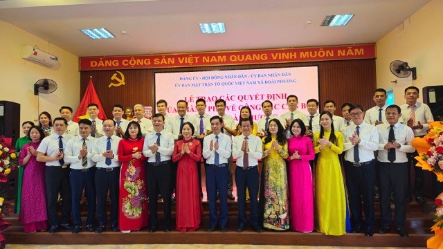 Công bố các chức danh lãnh đạo Xã Đoài Phương 