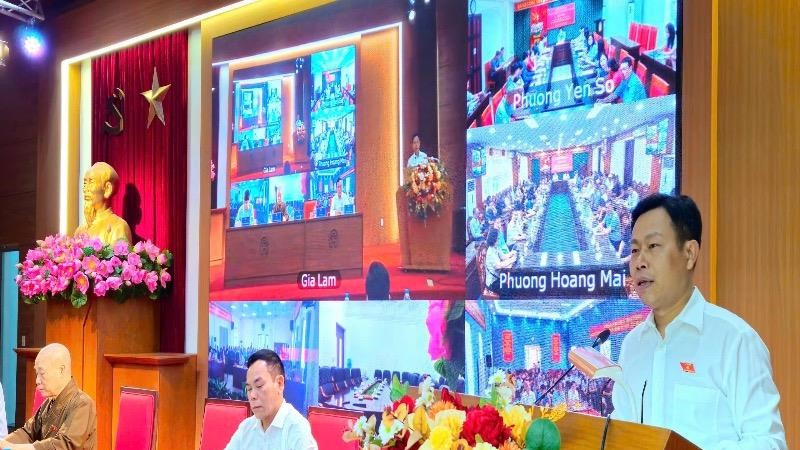 Đoàn đại biểu Quốc hội thành phố Hà Nội tiếp xúc cử tri tại 11 xã, phường mới