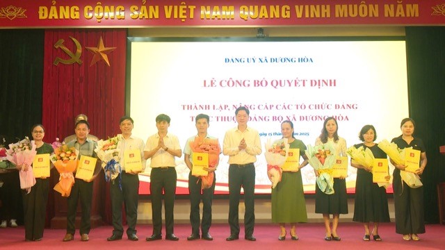 Xã Dương Hoà chuẩn bị kế hoạch tổ chức Đại hội Đảng bộ lần thứ nhất