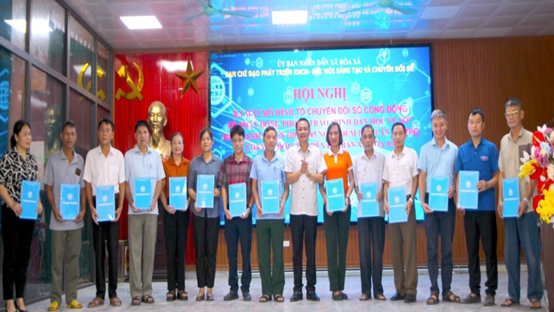 Xã Hoà Xá ra mắt mô hình Tổ chuyển đổi số cộng đồng