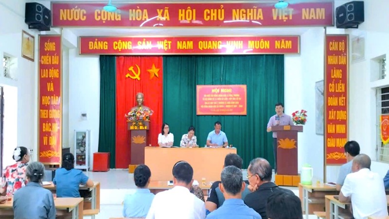 Cử tri xã Đoài Phương đề nghị tăng cường quản lý an toàn thực phẩm, bếp ăn bán trú