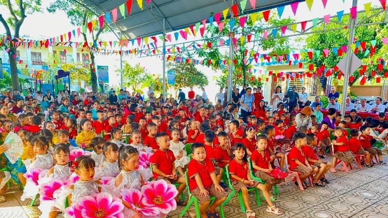 Xã Ứng Thiên: Hơn 8.500 học sinh tưng bừng ngày khai giảng năm học mới