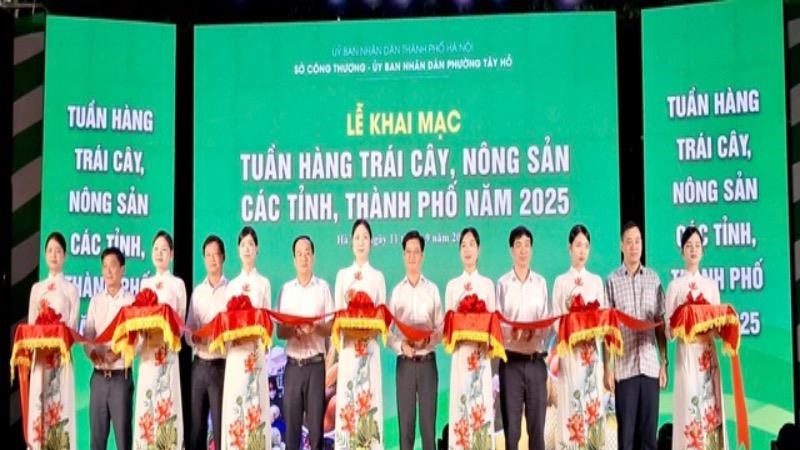 Khai mạc Tuần hàng trái cây, nông sản các tỉnh, thành phố năm 2025