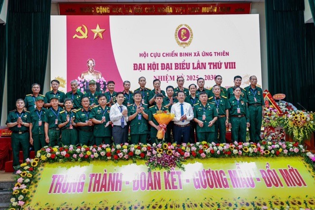 Hội Cựu chiến binh xã Ứng Thiên nhiệm kỳ 2025-2030: Đổi mới, trách nhiệm, phát triển bền vững